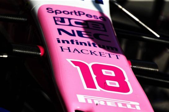 Lance Stroll (CDN) Racing Point F1 Team RP19.
26.02.2019. Formula One Testing, Day One, Barcelona, Spain. Tuesday.
- www.xpbimages.com, EMail: requests@xpbimages.com - copy of publication required for printed pictures. Every used picture is fee-liable. © Copyright: Moy / XPB Images