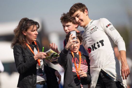 George Russell (GBR) Williams Racing.
26.02.2019. Formula One Testing, Day One, Barcelona, Spain. Tuesday.
- www.xpbimages.com, EMail: requests@xpbimages.com - copy of publication required for printed pictures. Every used picture is fee-liable. © Copyright: Bearne / XPB Images