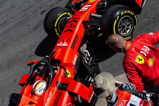Sebastian Vettel (GER) Ferrari SF90.
26.02.2019. Formula One Testing, Day One, Barcelona, Spain. Tuesday.
- www.xpbimages.com, EMail: requests@xpbimages.com - copy of publication required for printed pictures. Every used picture is fee-liable. © Copyright: Bearne / XPB Images