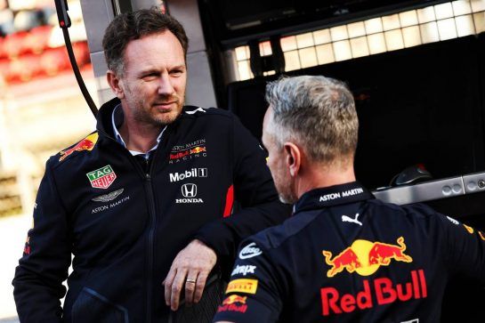 (L to R): Christian Horner (GBR) Red Bull Racing Team Principal with Jonathan Wheatley (GBR) Red Bull Racing Team Manager.
26.02.2019. Formula One Testing, Day One, Barcelona, Spain. Tuesday.
- www.xpbimages.com, EMail: requests@xpbimages.com - copy of publication required for printed pictures. Every used picture is fee-liable. © Copyright: Batchelor / XPB Images