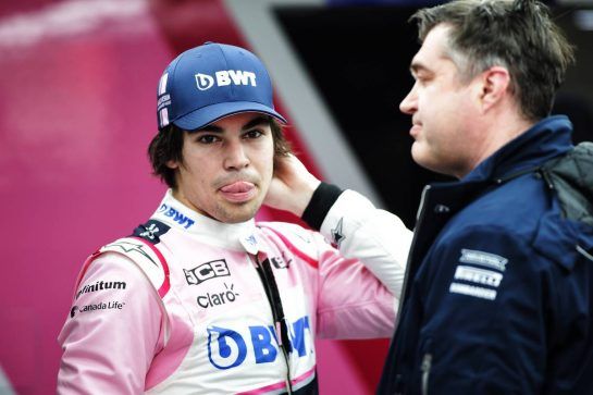 (L to R): Lance Stroll (CDN) Racing Point F1 Team with Bradley Joyce (GBR) Racing Point Force India F1 Race Engineer.
26.02.2019. Formula One Testing, Day One, Barcelona, Spain. Tuesday.
- www.xpbimages.com, EMail: requests@xpbimages.com - copy of publication required for printed pictures. Every used picture is fee-liable. © Copyright: Bearne / XPB Images