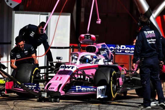 Sergio Perez (MEX) Racing Point F1 Team RP19.
27.02.2019. Formula One Testing, Day Two, Barcelona, Spain. Wednesday.
- www.xpbimages.com, EMail: requests@xpbimages.com - copy of publication required for printed pictures. Every used picture is fee-liable. © Copyright: Moy / XPB Images