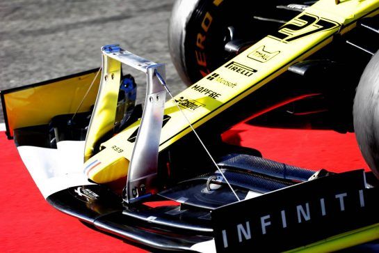 Nico Hulkenberg (GER) Renault Sport F1 Team RS19 - front wing detail.
27.02.2019. Formula One Testing, Day Two, Barcelona, Spain. Wednesday.
- www.xpbimages.com, EMail: requests@xpbimages.com - copy of publication required for printed pictures. Every used picture is fee-liable. © Copyright: Bearne / XPB Images