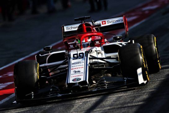 Antonio Giovinazzi (ITA) Alfa Romeo Racing C38.
28.02.2019. Formula One Testing, Day Three, Barcelona, Spain. Thursday.
- www.xpbimages.com, EMail: requests@xpbimages.com - copy of publication required for printed pictures. Every used picture is fee-liable. © Copyright: Moy / XPB Images