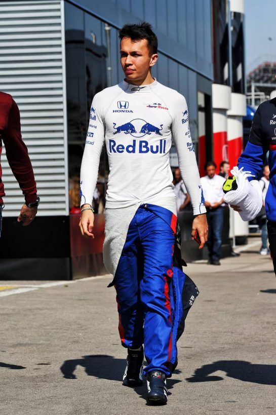 Alexander Albon (THA) Scuderia Toro Rosso.
28.02.2019. Formula One Testing, Day Three, Barcelona, Spain. Thursday.
- www.xpbimages.com, EMail: requests@xpbimages.com - copy of publication required for printed pictures. Every used picture is fee-liable. © Copyright: Batchelor / XPB Images