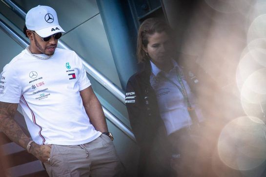 Lewis Hamilton (GBR) Mercedes AMG F1.
14.03.2019. Formula 1 World Championship, Rd 1, Australian Grand Prix, Albert Park, Melbourne, Australia, Preparation Day.
- www.xpbimages.com, EMail: requests@xpbimages.com - copy of publication required for printed pictures. Every used picture is fee-liable. © Copyright: Bearne / XPB Images