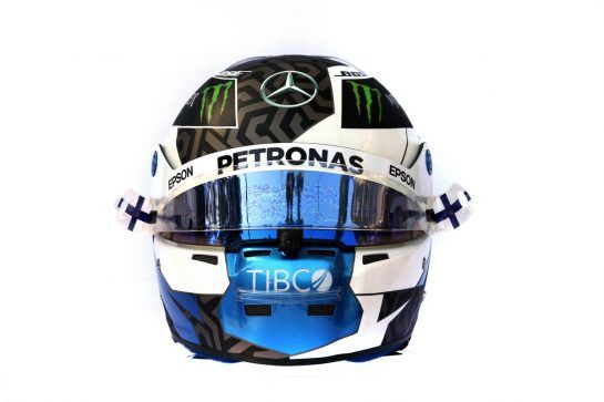 The helmet of Valtteri Bottas (FIN) Mercedes AMG F1.
14.03.2019. Formula 1 World Championship, Rd 1, Australian Grand Prix, Albert Park, Melbourne, Australia, Preparation Day.
- www.xpbimages.com, EMail: requests@xpbimages.com - copy of publication required for printed pictures. Every used picture is fee-liable. © Copyright: Batchelor / XPB Images