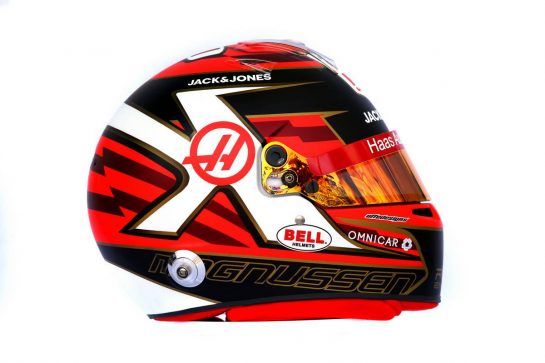 The helmet of Kevin Magnussen (DEN) Haas F1 Team.
14.03.2019. Formula 1 World Championship, Rd 1, Australian Grand Prix, Albert Park, Melbourne, Australia, Preparation Day.
- www.xpbimages.com, EMail: requests@xpbimages.com - copy of publication required for printed pictures. Every used picture is fee-liable. © Copyright: Batchelor / XPB Images