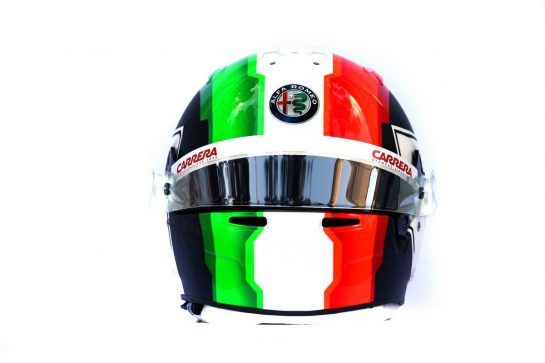 The helmet of Antonio Giovinazzi (ITA) Alfa Romeo Racing.
14.03.2019. Formula 1 World Championship, Rd 1, Australian Grand Prix, Albert Park, Melbourne, Australia, Preparation Day.
- www.xpbimages.com, EMail: requests@xpbimages.com - copy of publication required for printed pictures. Every used picture is fee-liable. © Copyright: Batchelor / XPB Images