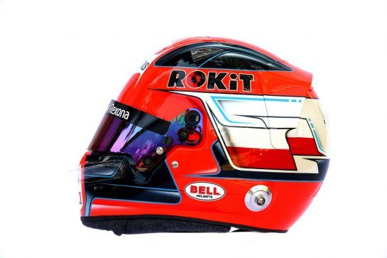 The helmet of Robert Kubica (POL) Williams Racing.
14.03.2019. Formula 1 World Championship, Rd 1, Australian Grand Prix, Albert Park, Melbourne, Australia, Preparation Day.
- www.xpbimages.com, EMail: requests@xpbimages.com - copy of publication required for printed pictures. Every used picture is fee-liable. © Copyright: Batchelor / XPB Images