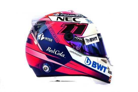 The helmet of Sergio Perez (MEX) Racing Point F1 Team.
14.03.2019. Formula 1 World Championship, Rd 1, Australian Grand Prix, Albert Park, Melbourne, Australia, Preparation Day.
- www.xpbimages.com, EMail: requests@xpbimages.com - copy of publication required for printed pictures. Every used picture is fee-liable. © Copyright: Batchelor / XPB Images