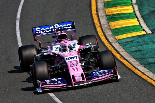 Sergio Perez (MEX) Racing Point F1 Team RP19.
16.03.2019. Formula 1 World Championship, Rd 1, Australian Grand Prix, Albert Park, Melbourne, Australia, Qualifying Day.
- www.xpbimages.com, EMail: requests@xpbimages.com - copy of publication required for printed pictures. Every used picture is fee-liable. © Copyright: Moy / XPB Images