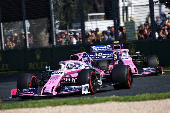 Sergio Perez (MEX) Racing Point F1 Team RP19.
17.03.2019. Formula 1 World Championship, Rd 1, Australian Grand Prix, Albert Park, Melbourne, Australia, Race Day.
- www.xpbimages.com, EMail: requests@xpbimages.com - copy of publication required for printed pictures. Every used picture is fee-liable. © Copyright: Charniaux / XPB Images