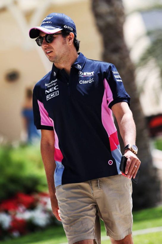 Sergio Perez (MEX) Racing Point F1 Team.
28.03.2019. Formula 1 World Championship, Rd 2, Bahrain Grand Prix, Sakhir, Bahrain, Preparation Day.
- www.xpbimages.com, EMail: requests@xpbimages.com - copy of publication required for printed pictures. Every used picture is fee-liable. © Copyright: Moy / XPB Images