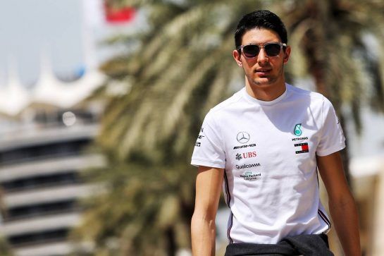 Esteban Ocon (FRA) Mercedes AMG F1 Reserve Driver.
28.03.2019. Formula 1 World Championship, Rd 2, Bahrain Grand Prix, Sakhir, Bahrain, Preparation Day.
- www.xpbimages.com, EMail: requests@xpbimages.com - copy of publication required for printed pictures. Every used picture is fee-liable. © Copyright: Moy / XPB Images