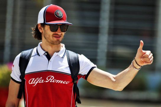 Antonio Giovinazzi (ITA) Alfa Romeo Racing.
29.03.2019. Formula 1 World Championship, Rd 2, Bahrain Grand Prix, Sakhir, Bahrain, Practice Day
- www.xpbimages.com, EMail: requests@xpbimages.com - copy of publication required for printed pictures. Every used picture is fee-liable. © Copyright: Batchelor / XPB Images
