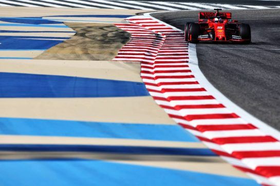 Sebastian Vettel (GER) Ferrari SF90.
29.03.2019. Formula 1 World Championship, Rd 2, Bahrain Grand Prix, Sakhir, Bahrain, Practice Day
- www.xpbimages.com, EMail: requests@xpbimages.com - copy of publication required for printed pictures. Every used picture is fee-liable. © Copyright: Moy / XPB Images