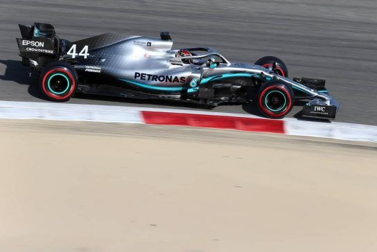 Lewis Hamilton (GBR), Mercedes AMG F1  
29.03.2019. Formula 1 World Championship, Rd 2, Bahrain Grand Prix, Sakhir, Bahrain, Practice Day
- www.xpbimages.com, EMail: requests@xpbimages.com - copy of publication required for printed pictures. Every used picture is fee-liable. © Copyright: Charniaux / XPB Images