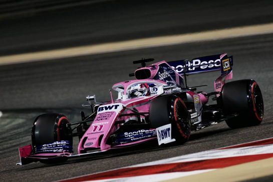 Sergio Perez (MEX) Racing Point F1 Team RP19.
30.03.2019. Formula 1 World Championship, Rd 2, Bahrain Grand Prix, Sakhir, Bahrain, Qualifying Day.
- www.xpbimages.com, EMail: requests@xpbimages.com - copy of publication required for printed pictures. Every used picture is fee-liable. © Copyright: Moy / XPB Images