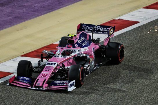 Lance Stroll (CDN) Racing Point F1 Team RP19 with a broken front wing.
31.03.2019. Formula 1 World Championship, Rd 2, Bahrain Grand Prix, Sakhir, Bahrain, Race Day.
- www.xpbimages.com, EMail: requests@xpbimages.com - copy of publication required for printed pictures. Every used picture is fee-liable. © Copyright: Moy / XPB Images