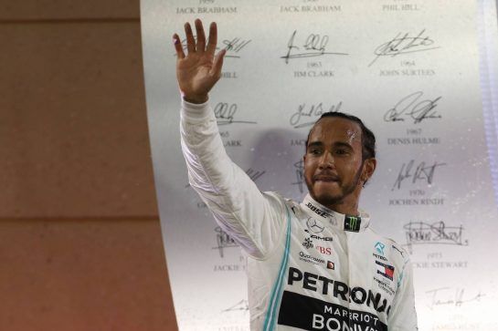1st place for Lewis Hamilton (GBR) Mercedes AMG F1 W10.
31.03.2019. Formula 1 World Championship, Rd 2, Bahrain Grand Prix, Sakhir, Bahrain, Race Day.
- www.xpbimages.com, EMail: requests@xpbimages.com - copy of publication required for printed pictures. Every used picture is fee-liable. © Copyright: Batchelor / XPB Images