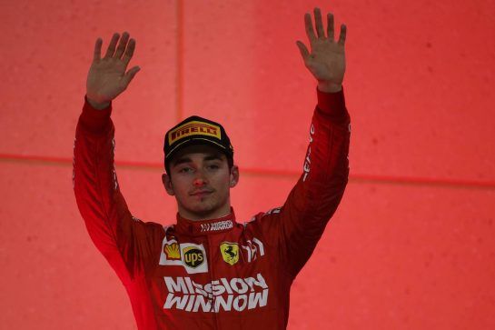 3rd place Charles Leclerc (MON) Ferrari.
31.03.2019. Formula 1 World Championship, Rd 2, Bahrain Grand Prix, Sakhir, Bahrain, Race Day.
- www.xpbimages.com, EMail: requests@xpbimages.com - copy of publication required for printed pictures. Every used picture is fee-liable. © Copyright: Batchelor / XPB Images