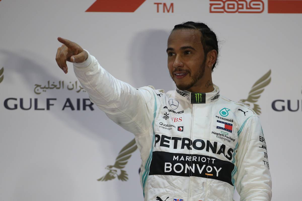 Lewis Hamilton (GBR) Mercedes AMG F1 W10.