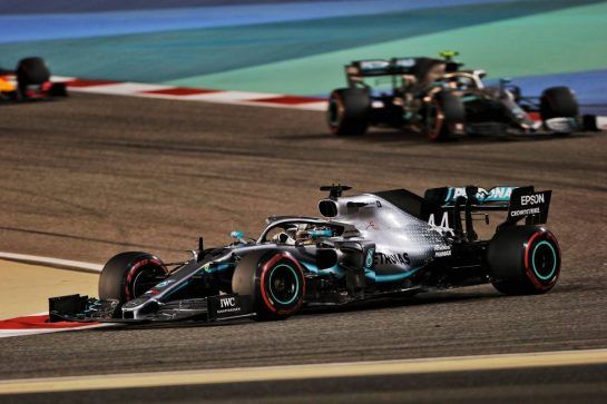 Lewis Hamilton (GBR) Mercedes AMG F1 W10.
31.03.2019. Formula 1 World Championship, Rd 2, Bahrain Grand Prix, Sakhir, Bahrain, Race Day.
- www.xpbimages.com, EMail: requests@xpbimages.com - copy of publication required for printed pictures. Every used picture is fee-liable. © Copyright: Bearne / XPB Images