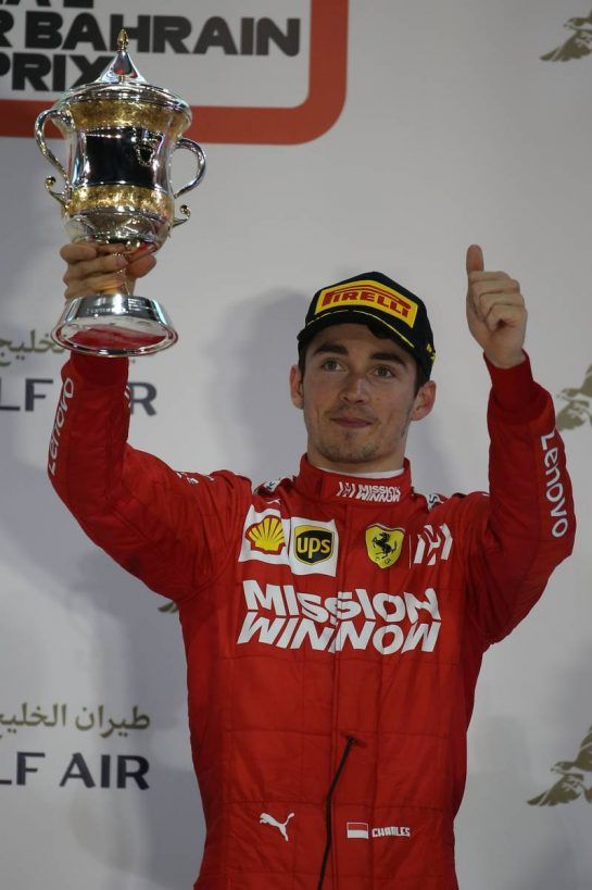 Charles Leclerc (MON) Ferrari.
31.03.2019. Formula 1 World Championship, Rd 2, Bahrain Grand Prix, Sakhir, Bahrain, Race Day.
- www.xpbimages.com, EMail: requests@xpbimages.com - copy of publication required for printed pictures. Every used picture is fee-liable. © Copyright: Batchelor / XPB Images