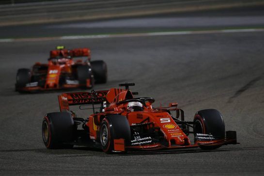 Sebastian Vettel (GER) Ferrari SF90.
31.03.2019. Formula 1 World Championship, Rd 2, Bahrain Grand Prix, Sakhir, Bahrain, Race Day.
- www.xpbimages.com, EMail: requests@xpbimages.com - copy of publication required for printed pictures. Every used picture is fee-liable. © Copyright: Batchelor / XPB Images