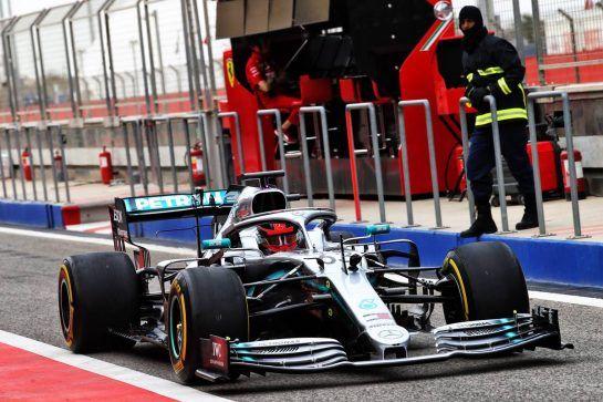George Russell (GBR) Mercedes AMG F1 W10 Test Driver.
03.04.2019. Formula One Testing, Sakhir, Bahrain, Wednesday.
- www.xpbimages.com, EMail: requests@xpbimages.com - copy of publication required for printed pictures. Every used picture is fee-liable. © Copyright: Batchelor / XPB Images