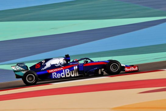 Daniil Kvyat (RUS) Scuderia Toro Rosso STR14.
03.04.2019. Formula One Testing, Sakhir, Bahrain, Wednesday.
- www.xpbimages.com, EMail: requests@xpbimages.com - copy of publication required for printed pictures. Every used picture is fee-liable. © Copyright: Batchelor / XPB Images
