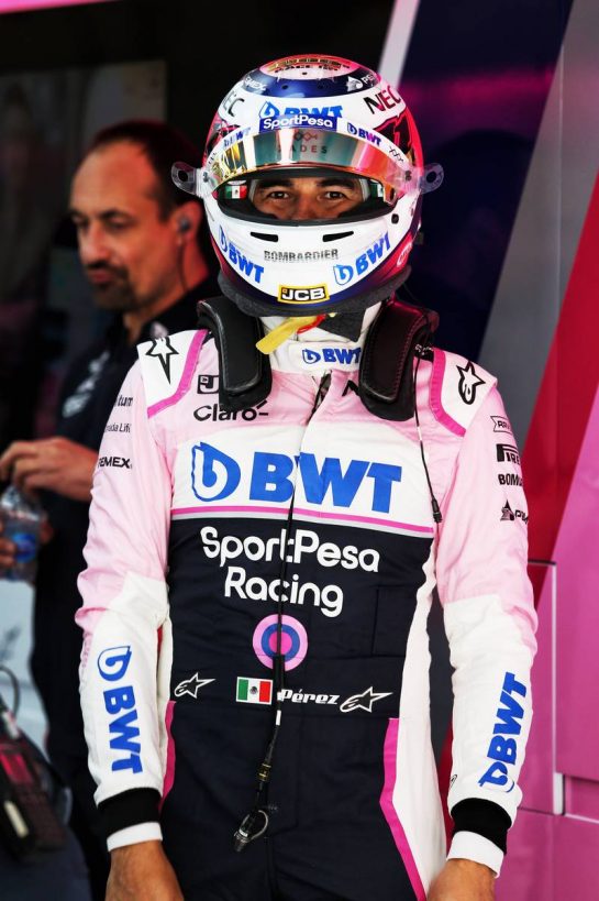 Sergio Perez (MEX) Racing Point F1 Team.
12.04.2019. Formula 1 World Championship, Rd 3, Chinese Grand Prix, Shanghai, China, Practice Day.
- www.xpbimages.com, EMail: requests@xpbimages.com - copy of publication required for printed pictures. Every used picture is fee-liable. © Copyright: Moy / XPB Images
