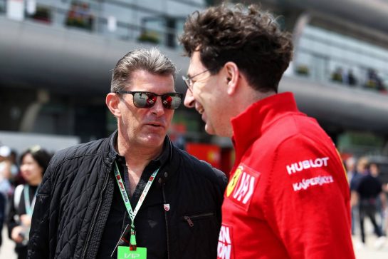 (L to R): Graeme Lowdon (GBR) and Mattia Binotto (ITA) Ferrari Team Principal.
13.04.2019. Formula 1 World Championship, Rd 3, Chinese Grand Prix, Shanghai, China, Qualifying Day.
- www.xpbimages.com, EMail: requests@xpbimages.com - copy of publication required for printed pictures. Every used picture is fee-liable. © Copyright: Moy / XPB Images