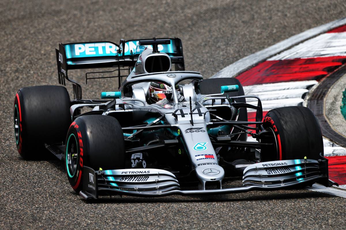 Lewis Hamilton (GBR) Mercedes AMG F1 W10.