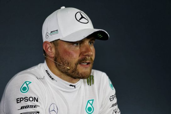 Valtteri Bottas (FIN) Mercedes AMG F1 in the post qualifying FIA Press Conference.
13.04.2019. Formula 1 World Championship, Rd 3, Chinese Grand Prix, Shanghai, China, Qualifying Day.
- www.xpbimages.com, EMail: requests@xpbimages.com - copy of publication required for printed pictures. Every used picture is fee-liable. © Copyright: Photo4 / XPB Images