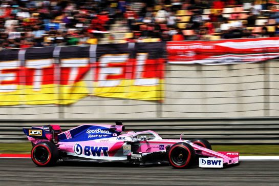 Sergio Perez (MEX) Racing Point F1 Team RP19.
13.04.2019. Formula 1 World Championship, Rd 3, Chinese Grand Prix, Shanghai, China, Qualifying Day.
- www.xpbimages.com, EMail: requests@xpbimages.com - copy of publication required for printed pictures. Every used picture is fee-liable. © Copyright: Moy / XPB Images