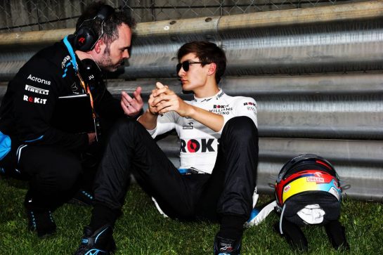 George Russell (GBR) Williams Racing on the grid.
14.04.2019. Formula 1 World Championship, Rd 3, Chinese Grand Prix, Shanghai, China, Race Day.
- www.xpbimages.com, EMail: requests@xpbimages.com - copy of publication required for printed pictures. Every used picture is fee-liable. © Copyright: Bearne / XPB Images