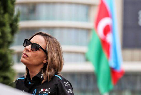 Claire Williams (GBR) Williams Racing Deputy Team Principal.
25.04.2019. Formula 1 World Championship, Rd 4, Azerbaijan Grand Prix, Baku Street Circuit, Azerbaijan, Preparation Day.
- www.xpbimages.com, EMail: requests@xpbimages.com - copy of publication required for printed pictures. Every used picture is fee-liable. © Copyright: Batchelor / XPB Images