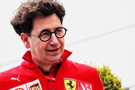 Mattia Binotto (ITA) Ferrari Team Principal.
25.04.2019. Formula 1 World Championship, Rd 4, Azerbaijan Grand Prix, Baku Street Circuit, Azerbaijan, Preparation Day.
- www.xpbimages.com, EMail: requests@xpbimages.com - copy of publication required for printed pictures. Every used picture is fee-liable. © Copyright: Photo4 / XPB Images