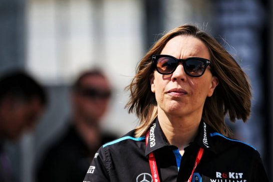 Claire Williams (GBR) Williams Racing Deputy Team Principal.
26.04.2019. Formula 1 World Championship, Rd 4, Azerbaijan Grand Prix, Baku Street Circuit, Azerbaijan, Practice Day.
- www.xpbimages.com, EMail: requests@xpbimages.com - copy of publication required for printed pictures. Every used picture is fee-liable. © Copyright: Batchelor / XPB Images