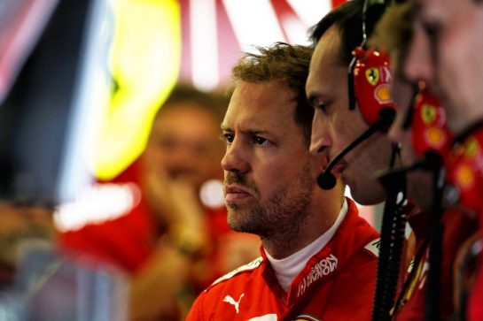 Sebastian Vettel (GER) Ferrari.
26.04.2019. Formula 1 World Championship, Rd 4, Azerbaijan Grand Prix, Baku Street Circuit, Azerbaijan, Practice Day.
- www.xpbimages.com, EMail: requests@xpbimages.com - copy of publication required for printed pictures. Every used picture is fee-liable. © Copyright: Batchelor / XPB Images