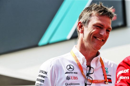 James Allison (GBR) Mercedes AMG F1 Technical Director.
26.04.2019. Formula 1 World Championship, Rd 4, Azerbaijan Grand Prix, Baku Street Circuit, Azerbaijan, Practice Day.
- www.xpbimages.com, EMail: requests@xpbimages.com - copy of publication required for printed pictures. Every used picture is fee-liable. © Copyright: Batchelor / XPB Images