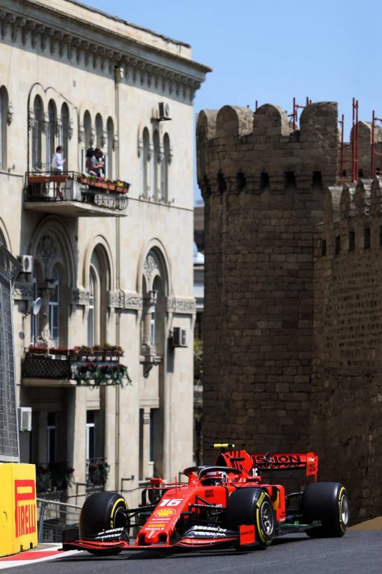 Charles Leclerc (MON) Ferrari SF90.
26.04.2019. Formula 1 World Championship, Rd 4, Azerbaijan Grand Prix, Baku Street Circuit, Azerbaijan, Practice Day.
- www.xpbimages.com, EMail: requests@xpbimages.com - copy of publication required for printed pictures. Every used picture is fee-liable. © Copyright: Moy / XPB Images