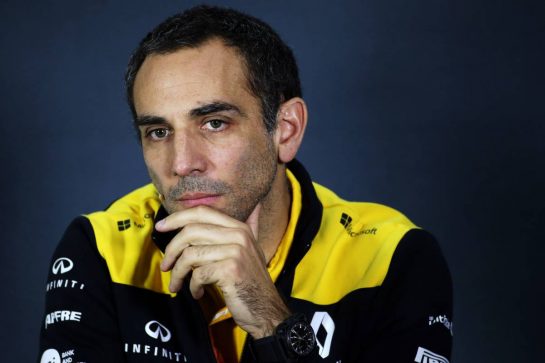 Cyril Abiteboul (FRA) Renault Sport F1 Managing Director in the FIA Press Conference.
26.04.2019. Formula 1 World Championship, Rd 4, Azerbaijan Grand Prix, Baku Street Circuit, Azerbaijan, Practice Day.
- www.xpbimages.com, EMail: requests@xpbimages.com - copy of publication required for printed pictures. Every used picture is fee-liable. © Copyright: Bearne / XPB Images