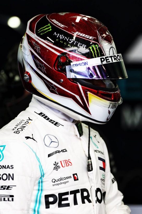 Lewis Hamilton (GBR) Mercedes AMG F1.
26.04.2019. Formula 1 World Championship, Rd 4, Azerbaijan Grand Prix, Baku Street Circuit, Azerbaijan, Practice Day.
- www.xpbimages.com, EMail: requests@xpbimages.com - copy of publication required for printed pictures. Every used picture is fee-liable. © Copyright: Moy / XPB Images