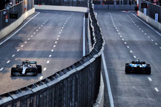 Lewis Hamilton (GBR) Mercedes AMG F1 W10.
26.04.2019. Formula 1 World Championship, Rd 4, Azerbaijan Grand Prix, Baku Street Circuit, Azerbaijan, Practice Day.
- www.xpbimages.com, EMail: requests@xpbimages.com - copy of publication required for printed pictures. Every used picture is fee-liable. © Copyright: Photo4 / XPB Images