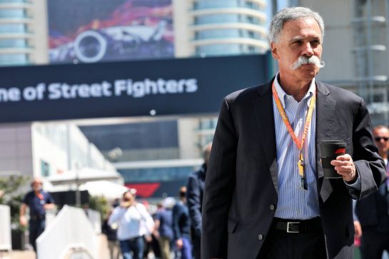 Chase Carey (USA) Formula One Group Chairman.
27.04.2019. Formula 1 World Championship, Rd 4, Azerbaijan Grand Prix, Baku Street Circuit, Azerbaijan, Qualifying Day.
- www.xpbimages.com, EMail: requests@xpbimages.com - copy of publication required for printed pictures. Every used picture is fee-liable. © Copyright: Moy / XPB Images