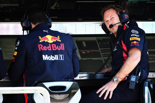Christian Horner (GBR) Red Bull Racing Team Principal.
27.04.2019. Formula 1 World Championship, Rd 4, Azerbaijan Grand Prix, Baku Street Circuit, Azerbaijan, Qualifying Day.
- www.xpbimages.com, EMail: requests@xpbimages.com - copy of publication required for printed pictures. Every used picture is fee-liable. © Copyright: Batchelor / XPB Images