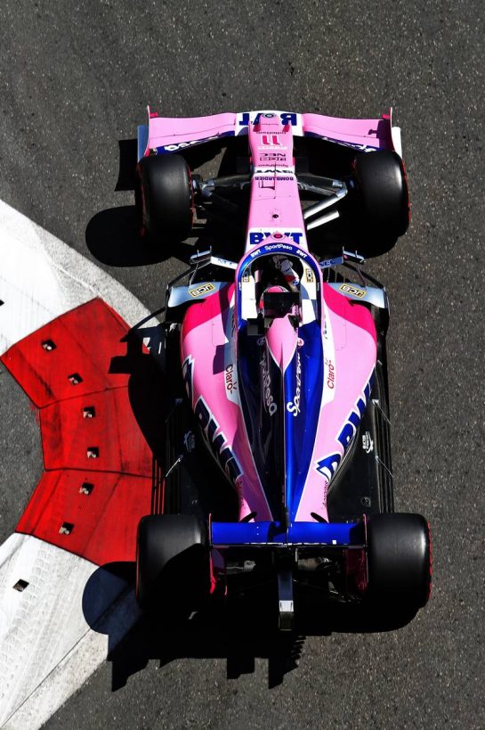 Sergio Perez (MEX) Racing Point F1 Team RP19.
27.04.2019. Formula 1 World Championship, Rd 4, Azerbaijan Grand Prix, Baku Street Circuit, Azerbaijan, Qualifying Day.
- www.xpbimages.com, EMail: requests@xpbimages.com - copy of publication required for printed pictures. Every used picture is fee-liable. © Copyright: Moy / XPB Images